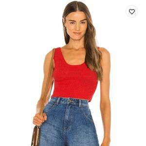 Rolla’s red sweater tank crop top